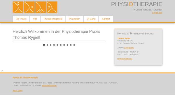 Vorschau von www.physiotherapie-thomas-rygiel.de, Physiotherapie Thomas Rygiel