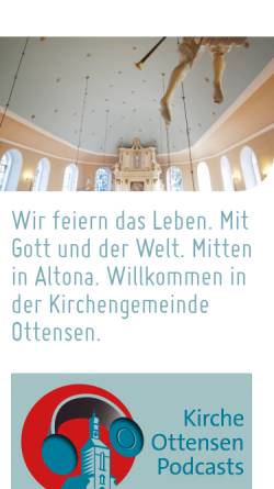 Vorschau der mobilen Webseite www.kirche-ottensen.de, Christianskirche Hamburg-Ottensen