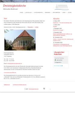 Vorschau der mobilen Webseite kirche-allermoehe.de, Dreieinigkeitskirche Allermöhe-Reitbrook