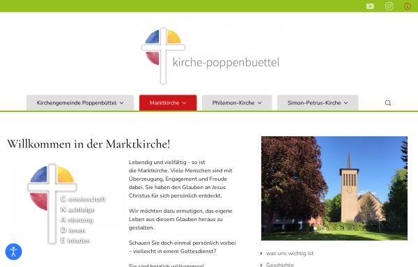 Vorschau von www.kirche-poppenbuettel.de, Ev.-Luth. Kirchengemeinde Poppenbüttel