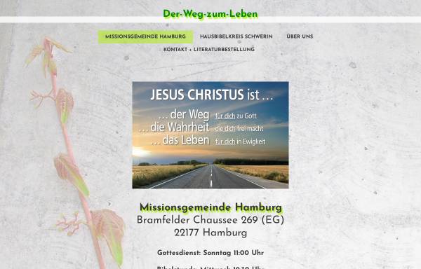 Vorschau von www.der-weg-zum-leben.com, Missionsgemeinde Hamburg