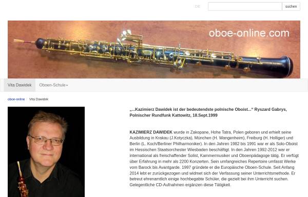 Vorschau von oboe-online.com, Dawidek, Kazimierz - oboe-online.com