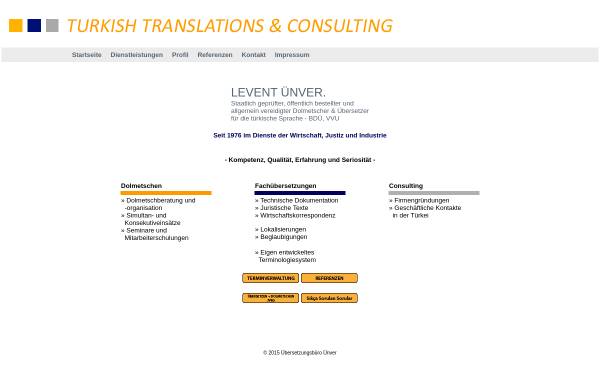 Vorschau von www.tuerkisch.com, Türkish Translation Service