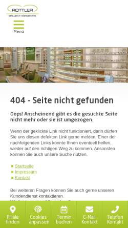 Vorschau der mobilen Webseite www.ehleroptik.de, Optik-Ehler