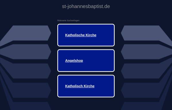 Vorschau von www.st-johannesbaptist.de, Kath. Kirchengemeinde St. Johannes Baptist, Eschweiler-Hücheln