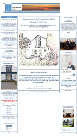Vorschau der mobilen Webseite www.nak-eschweiler.de, Neuapostolische Kirche, Gemeinde Eschweiler