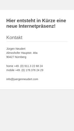 Vorschau der mobilen Webseite www.juergenneudert.de, Neudert, Jürgen