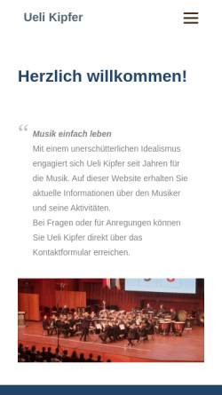 Vorschau der mobilen Webseite www.uelikipfer.ch, Kipfer, Ueli