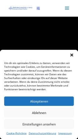 Vorschau der mobilen Webseite www.psg-aachen.de, Pfadfinderinnenschaft St. Georg (PSG), Diözesanverband Aachen
