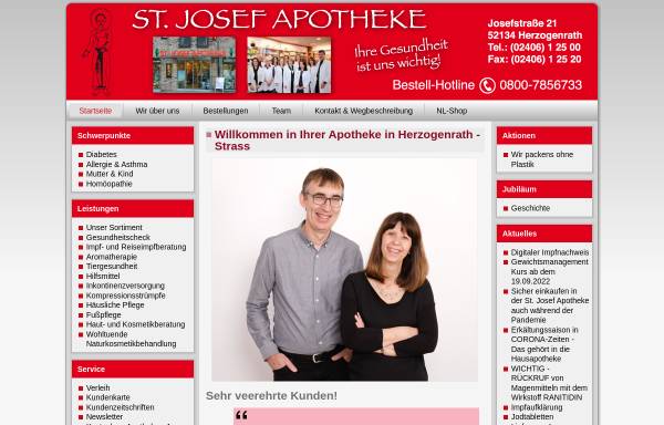 Vorschau von st-josef-apotheke.de, St. Josef Apotheke, Apotheker Dietmar Heuchel e. K.