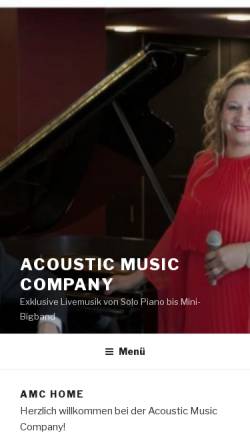 Vorschau der mobilen Webseite www.acoustic-music-company.de, Acoustic Music Company