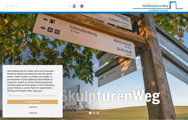 Vorschau von www.waldskulpturenweg.de, WaldSkulpturenWeg Wittgenstein-Sauerland
