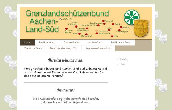 Vorschau von www.grenzlandschuetzen-aachen.de, Grenzlandschützenbund Aachen-Land-Süd e. V.