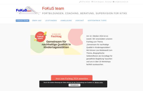 Vorschau von www.fokusteam.de, FoKuS team