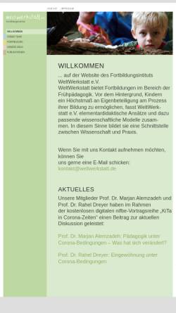 Vorschau der mobilen Webseite www.weltwerkstatt.de, WeltWerkstatt e.V.