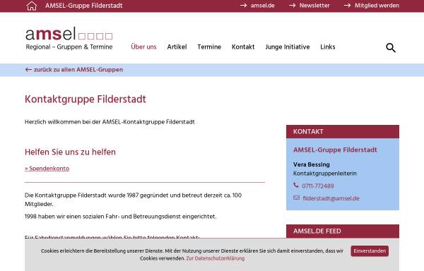 Vorschau von www.amsel.de, Amsel-Kontaktgruppe für MS Filderstadt