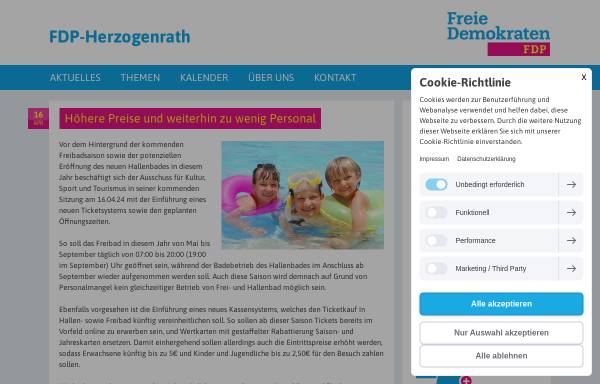 Vorschau von www.fdp-herzogenrath.de, FDP Herzogenrath