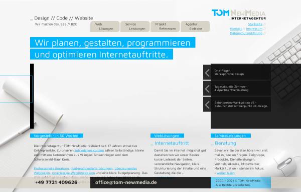 Vorschau von tom-newmedia.de, Tom NewMedia, Thomas Frank