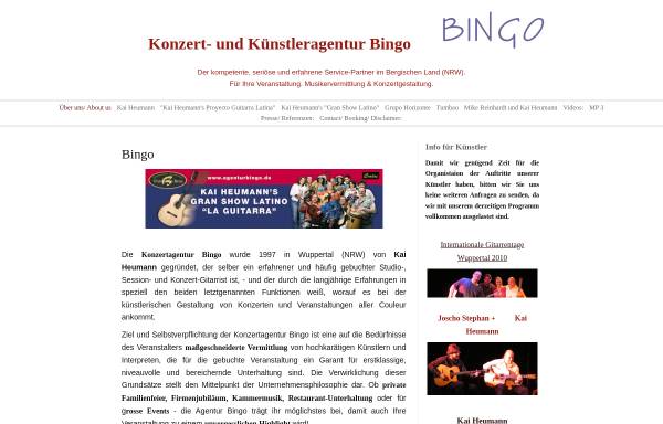 Konzertagentur Bingo, Wuppertal