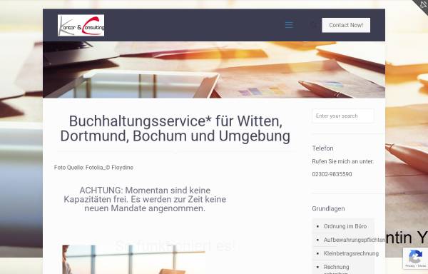 Vorschau von www.kc-office.de, Kontor und Consulting Gabriele Kuhnt