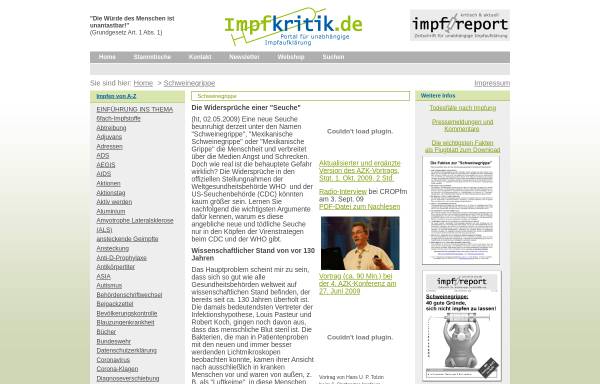 Vorschau von www.impfkritik.de, impfkritik.de - Schweinegrippe
