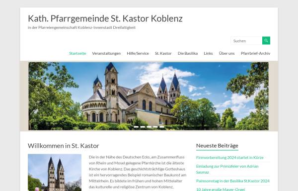 Vorschau von www.sankt-kastor-koblenz.de, Katholische Pfarrgemeinde St. Kastor