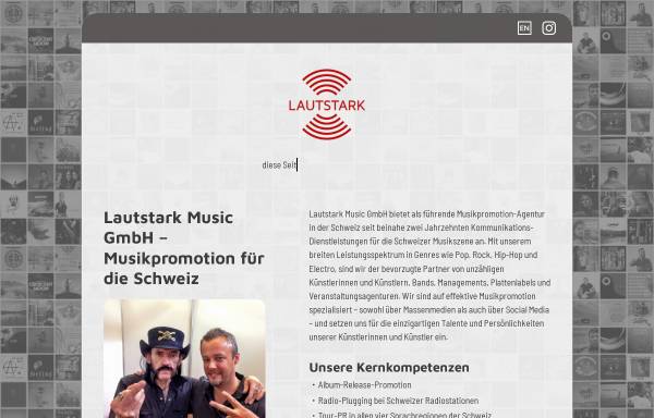 Vorschau von www.lautstark.ch, Lautstark Alternative Music Promotion