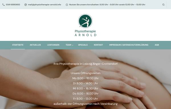 Vorschau von www.physiotherapie-arnold.info, Physiotherapie Arnold
