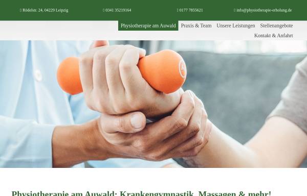 Vorschau von www.physiotherapie-erholung.de, Physiotherapie und med. Wellness Holger Neumann