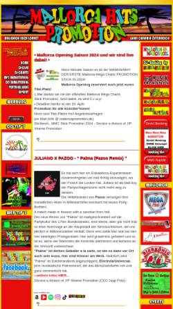 Vorschau der mobilen Webseite www.mallorcakoenig-hits.de, Mallorca-Hits Promotion