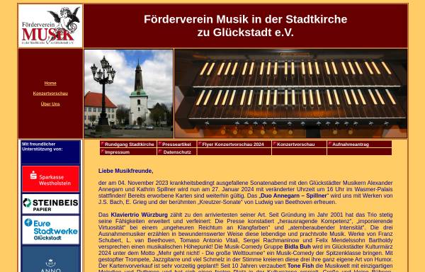 Förderverein für Musik in der Stadtkirche zu Glückstadt e.V.