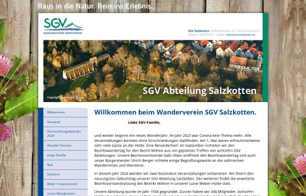 Vorschau von www.sgv-salzkotten.de, Sauerländischer Gebirgsverein (SGV), Abteilung Salzkotten