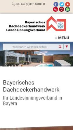 Vorschau der mobilen Webseite www.dachdecker.net, Bayerisches Dachdecker-Handwerk