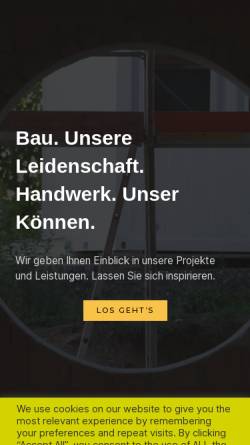 Vorschau der mobilen Webseite fwb-neunburg.de, Franz Wilhelm Bauunternehmung GmbH