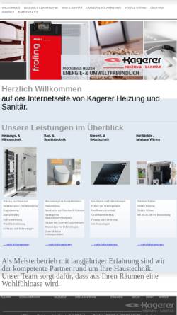 Vorschau der mobilen Webseite www.hs-kagerer.de, Kagerer - Heizung, Sanitär, Spenglerei