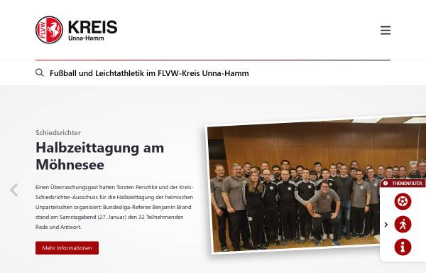 Vorschau von www.srunnahamm.de, FLVW-Schiedsrichter Kreis 32 Unna-Hamm