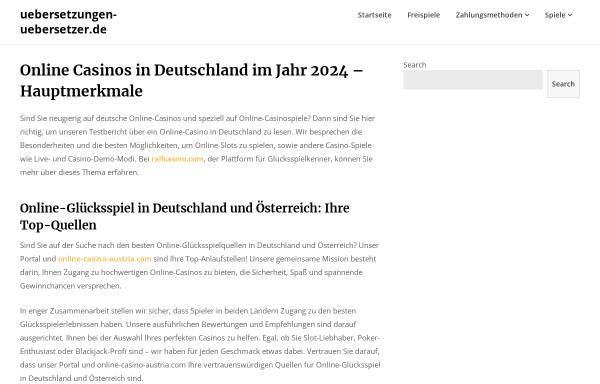 Vorschau von www.uebersetzungen-uebersetzer.de, Übersetzungsfirma 24