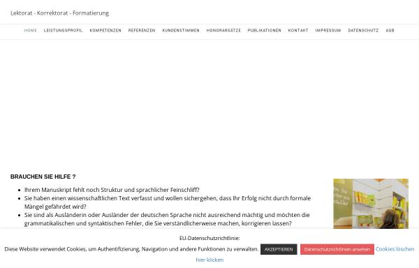 Vorschau von lektorat-schreibkunst.de, LEKTORAT SCHREIBKUNST - Gunda Hinrichs