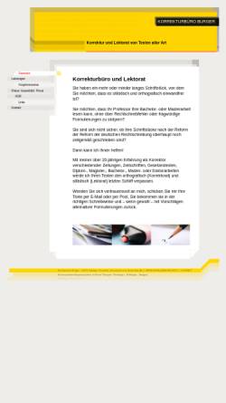 Vorschau der mobilen Webseite www.korrekturburger.de, Korrekturbüro Burger