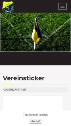 Vorschau der mobilen Webseite www.spvgg-haberskirchen.de, Spielvereinigung Haberskirchen