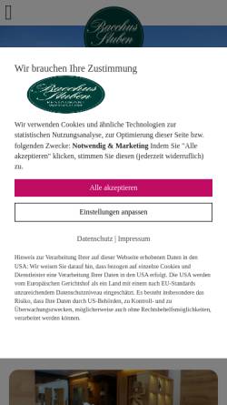 Vorschau der mobilen Webseite www.bacchus-stuben.de, Bacchus-Stuben