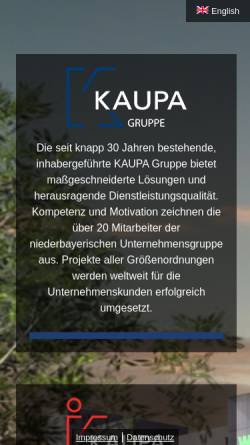 Vorschau der mobilen Webseite www.kaupa.de, Ingenieurbüro Kaupa