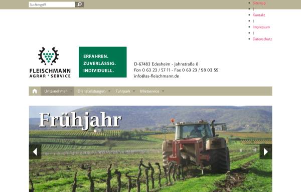 Vorschau von www.agrar-service-fleischmann.de, Agrar-Service Fleischmann
