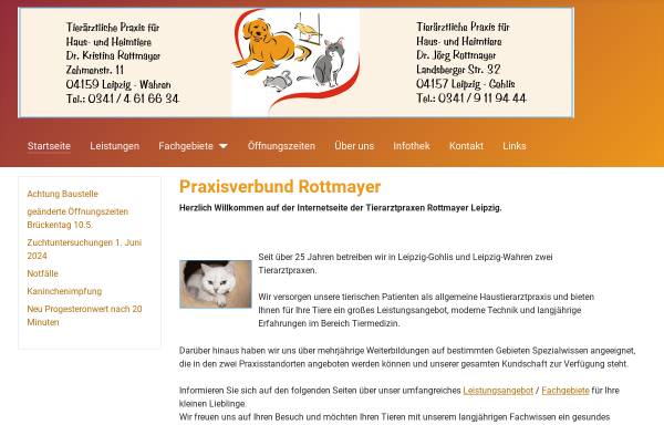 Vorschau von www.tierarzt-leipzig.de, Tierarztpraxis Dr. Rottmayer
