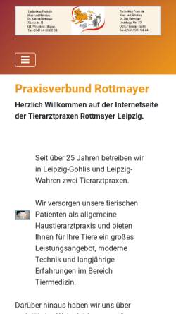 Vorschau der mobilen Webseite www.tierarzt-leipzig.de, Tierarztpraxis Dr. Rottmayer