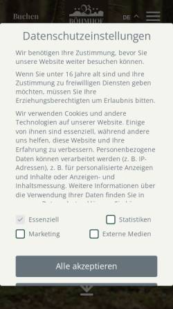 Vorschau der mobilen Webseite www.boehmhof.de, Hotel Böhmhof