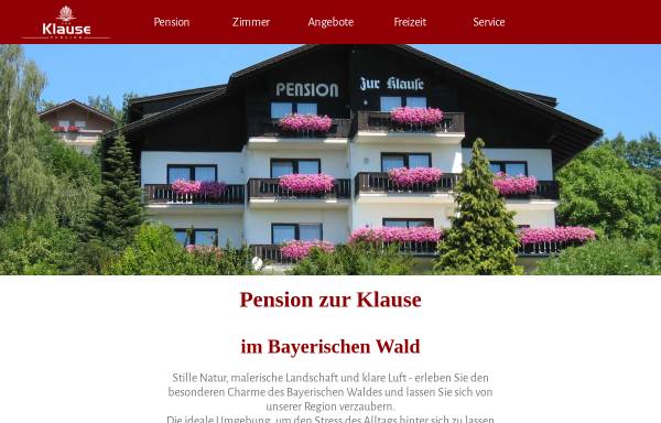 Vorschau von www.pension-klause.de, Hotel Pension Zur Klause