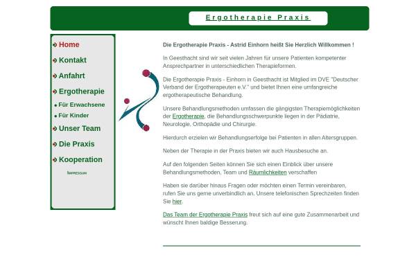 Vorschau von www.praxis-einhorn.de, Ergotherapie Praxis Einhorn
