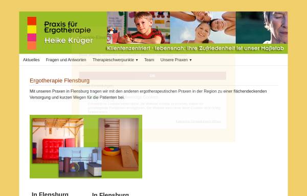 Vorschau von www.ergotherapieflensburg.de, Praxis für Ergotherapie