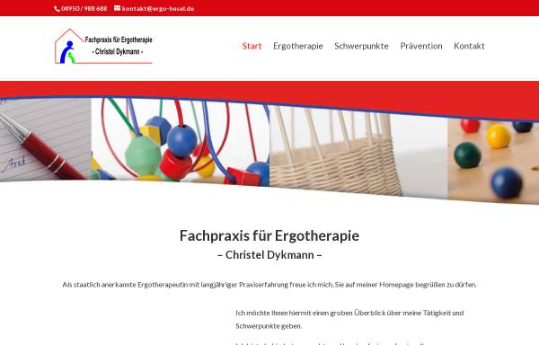 Vorschau von www.ergo-hesel.de, Praxis für Ergotherapie in Hesel - Silke Haus und Christel Dykmann